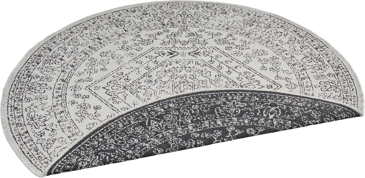 freundin Home Collection Teppich »Minas«, rund, 5 mm Höhe, In-und Outdoor geeignet, Wohnzimmer, Balkon, Terrasse, Garten, Pflegeleicht, Flachgewebe