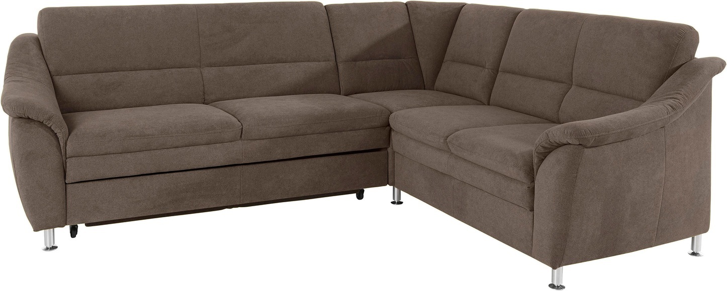 Places of Style Ecksofa »Cardoso«, Federkern, wahlweise mit Bett, Schubkasten, teilweise Relaxfunktion