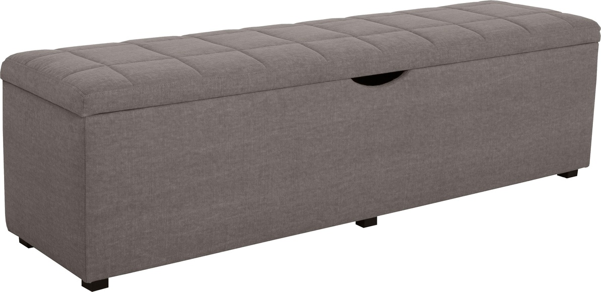 Places of Style Hockerbank »Checked«, mit Stauraum, Breite 120 cm und 160 cm, auch als Garderobenbank oder Bettbank geeignet