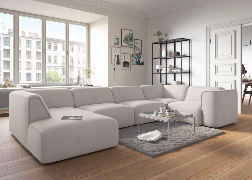 COUCH? Wohnlandschaft »Fettes Polster«, Modulsofa Set, Module einzeln für individuelle Zusammenstellung s. 