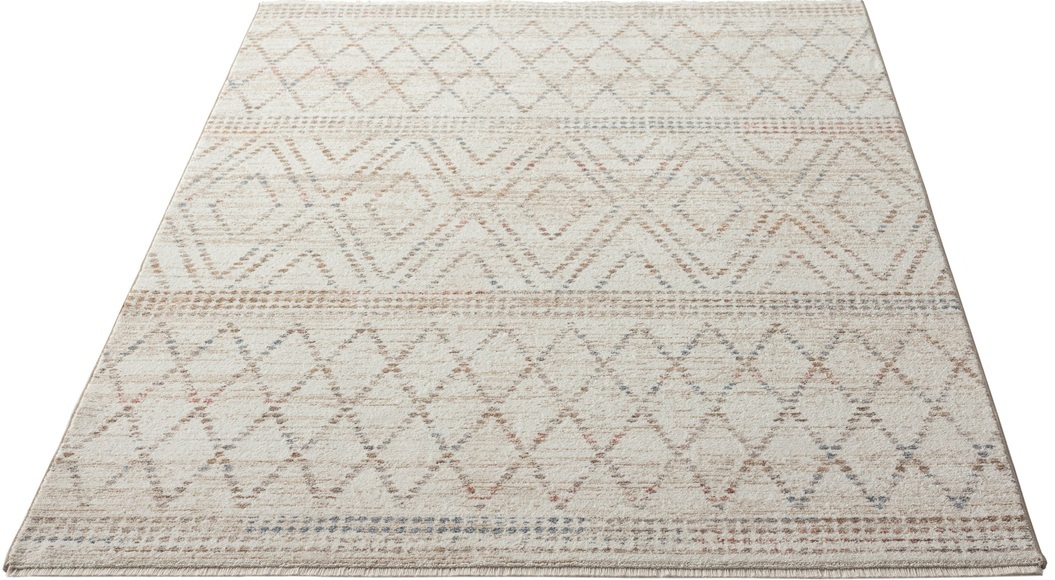 merinos Teppich »Baltimore 35548«, rechteckig, 10 mm Höhe, Designteppich, Cross, Weaving, dichter Flor, Exklusiv, weich, Polyester, hingucker, Vintage