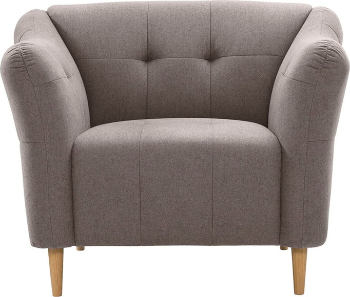 exxpo - sofa fashion Sessel, mit Holzfüssen, frei im Raum stellbar
