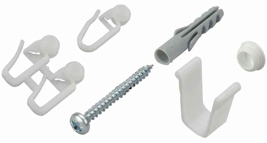 Zubehör-Set, ´´für 1-läufige Gardinenschienen´´, Liedeco