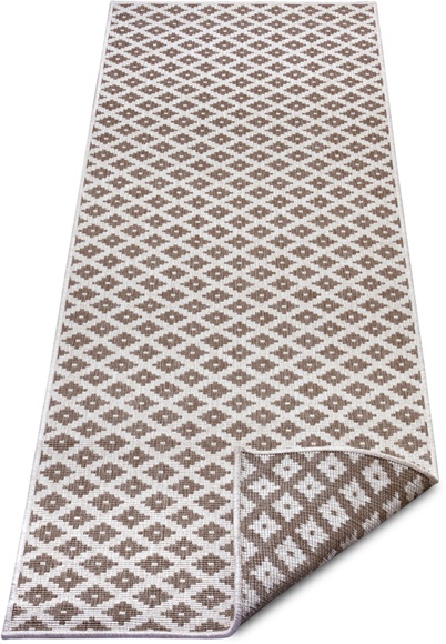 NORTHRUGS Läufer »Nizza«, rechteckig, 5 mm Höhe, In-und Outdoor geeignet, Wohnzimmer, Balkon, Terrasse, Garten, Robust, Pflegeleicht, Flachgewebe, Wendbar
