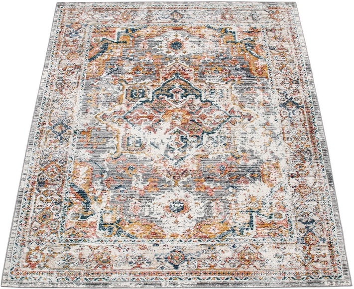 Paco Home Teppich »Herbete 731«, rechteckig, 8 mm Höhe, Kurzflor, Orient-Optik, Vintage Design, ideal im Wohnzimmer & Schlafzimmer