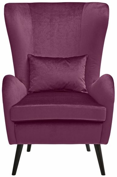 Guido Maria Kretschmer Home&Living Sessel »Salla«, wahlweise mit oder ohne Hocker, grosser Sessel: Masse B/T/H: 78/94/118 cm, Bezug auch in Luxus-Microfaser in Teddyfelloptik