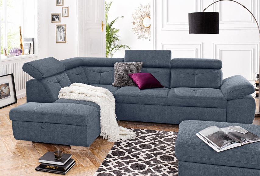 exxpo - sofa fashion Ecksofa, wahlweise mit Bettfunktion und Bettklasten
