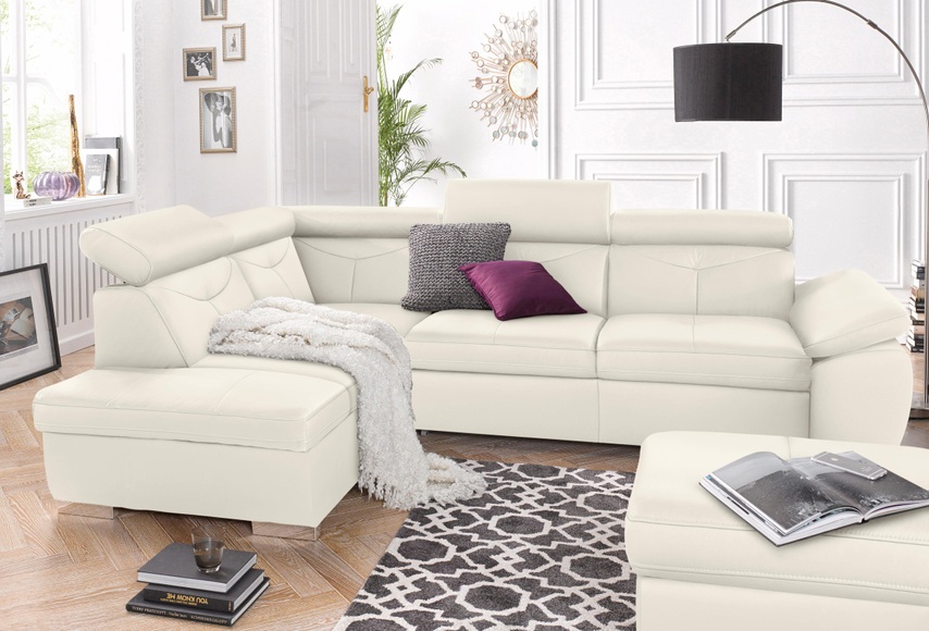 exxpo - sofa fashion Ecksofa, wahlweise mit Bettfunktion und Bettklasten