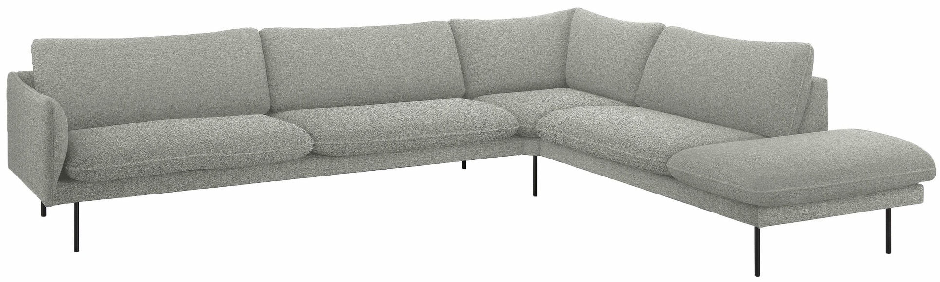 andas Ecksofa »Mavis«, mit Ottomane und losen Sitz- und Rückenkissen, skandinavischer Stil