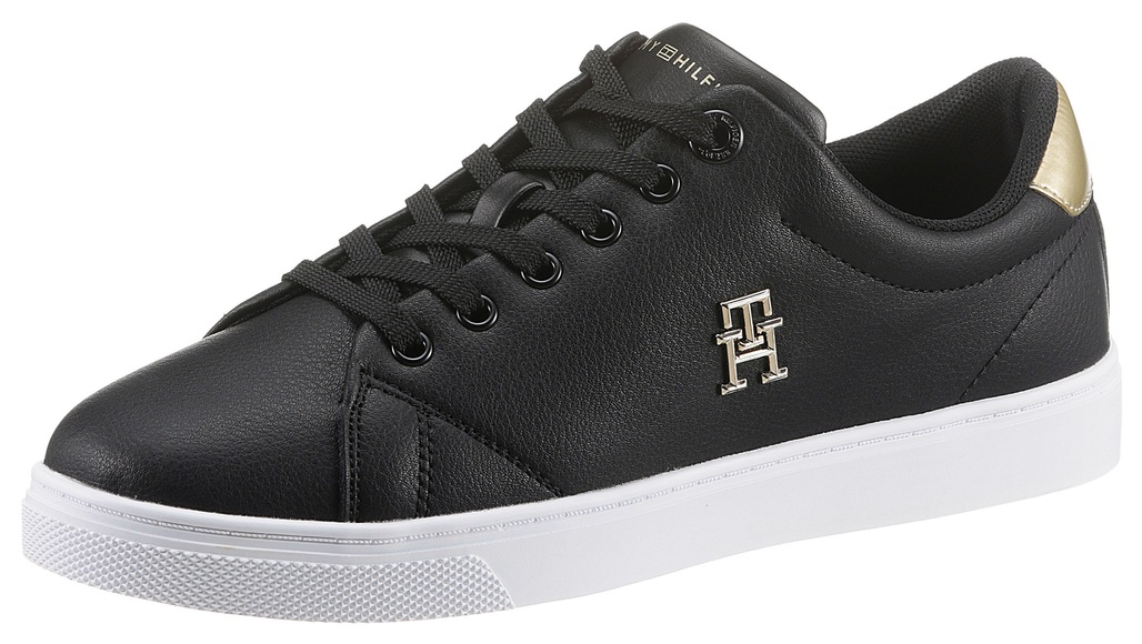 Tommy Hilfiger Plateausneaker »ESSENTIAL TH GOLD SNEAKER«, mit seitlichem TH-Logo