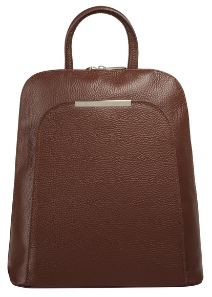 Cluty Cityrucksack, echt Leder, Made in Italy