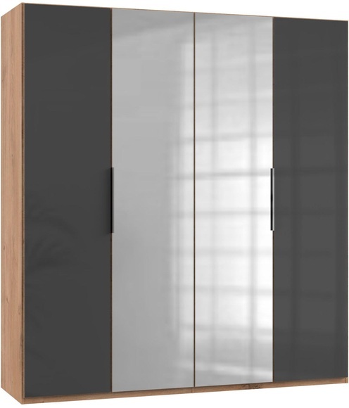 Fresh To Go Kleiderschrank »Level«, mit Glas- und Spiegeltüren