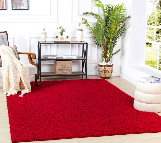 Surya Hochflor-Teppich »UNI CHIC 2309«, rechteckig
