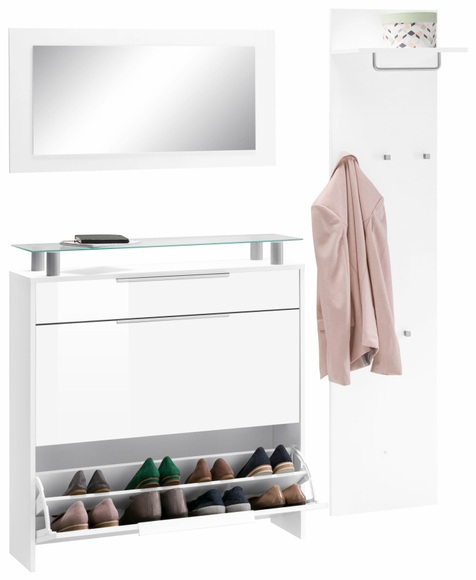 borchardt Möbel Garderoben-Set »Oliva«, (Set, 3 St.), hängender Schuhschrank