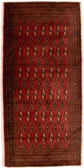 morgenland Wollteppich »Turkaman Teppich handgeknüpft rot«, rechteckig, 8 mm Höhe