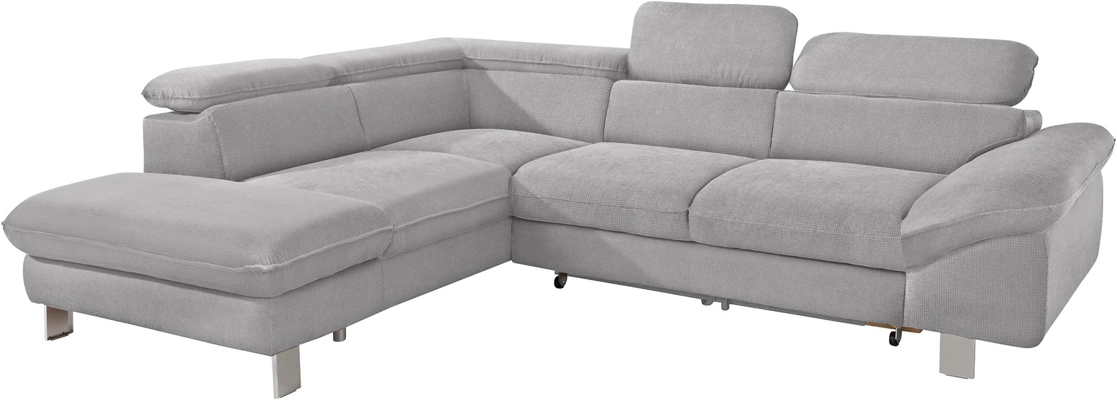 COTTA Ecksofa, mit Kopf- bzw. Rückenverstellung, wahlweise mit Bettfunktion und Bettkasten