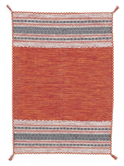 Wollteppich, »Kelim Azizi«, carpetfine, rechteckig, Höhe 5 mm, handgewebt