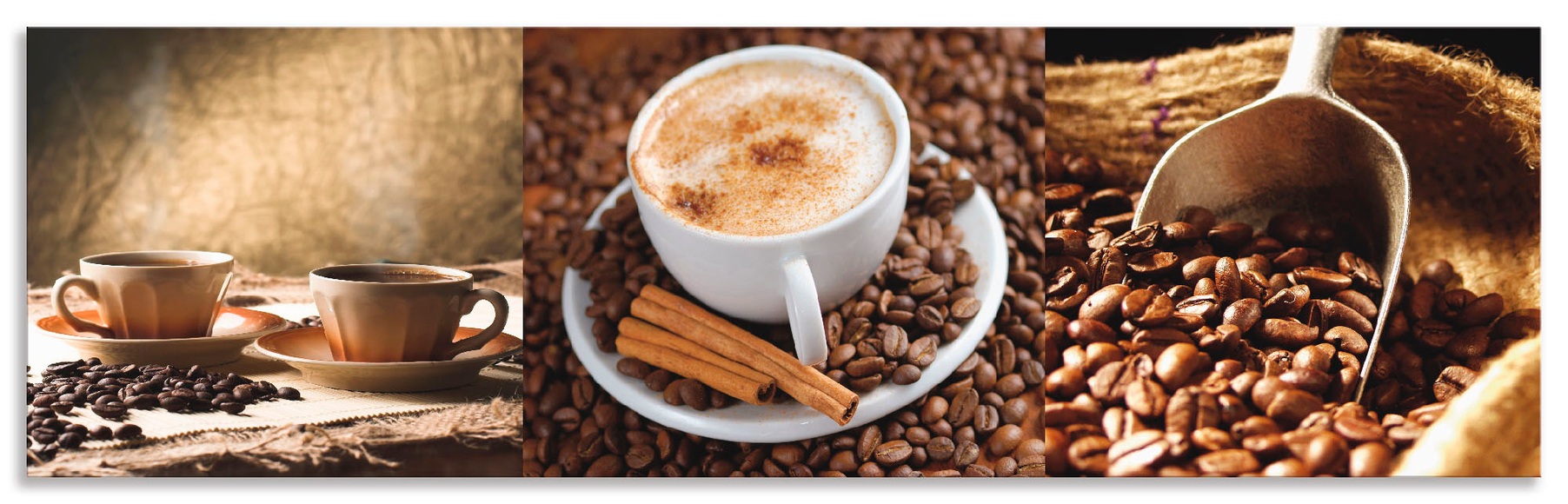 Artland Küchenrückwand »Kaffee - Cappuccino - Heisser Kaffee«