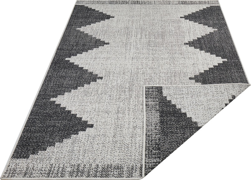 freundin Home Collection Teppich »Diona«, rechteckig, 5 mm Höhe, In-und Outdoor geeignet, Wohnzimmer, Balkon, Terrasse, Garten, Strapazierfähig und pflegeleicht, Flachgewebe