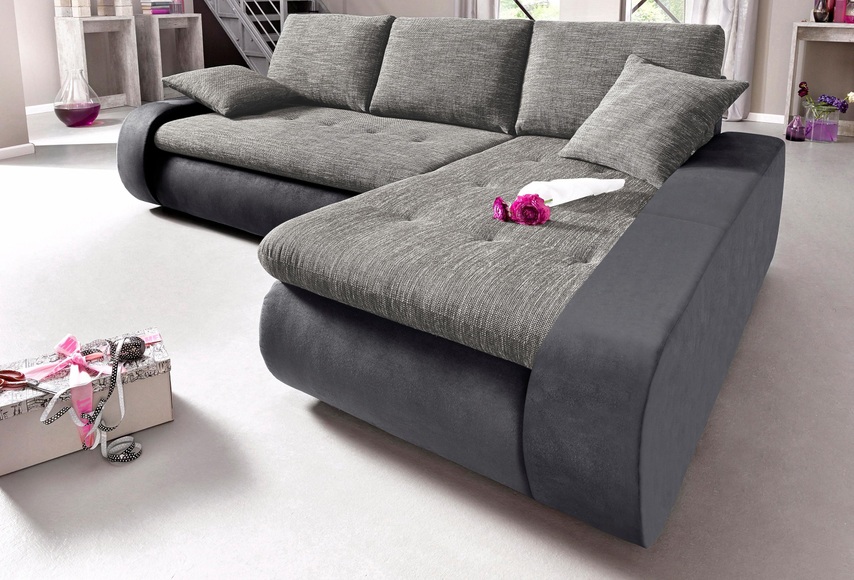 TRENDMANUFAKTUR Ecksofa, wahlweise XL oder XXL