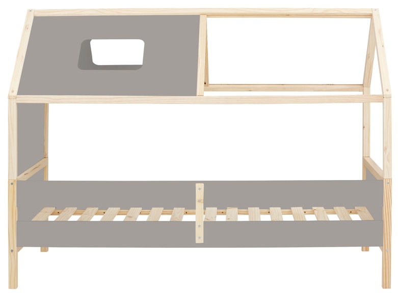 Lüttenhütt Hausbett »Meentje«, (1 St.), aus schönem massivem Kiefernholz, Einzelbett, in einer Haus-Optik Form, inklusive Lattenrost und Paneele, in verschiedenen Farbvarianten enthältlich, Liefefläche 90x200 cm
