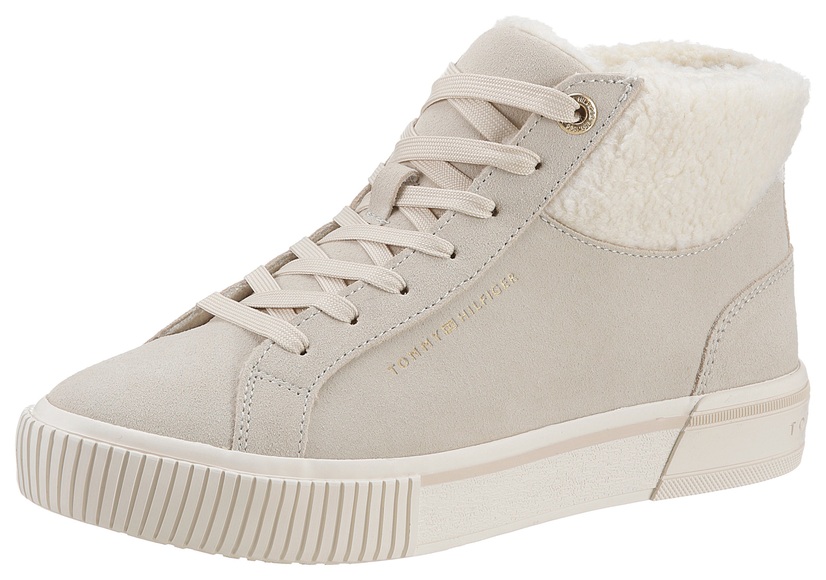 Tommy Hilfiger Winterboots »WARMLINED HIGH SNEAKER«, mit Fellimitat-Kragen