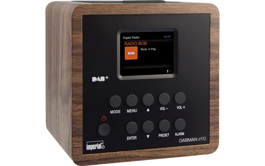 Imperial Dabman d10 - Radiowecker (Dab+, FM, Holzoptik)