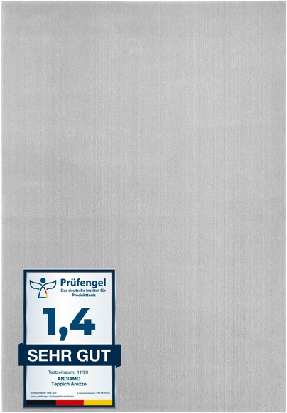 Andiamo Teppich »Avignon«, rechteckig, 16 mm Höhe, Uni Farben, sehr weicher Flor, ideal im Wohnzimmer & Schlafzimmer