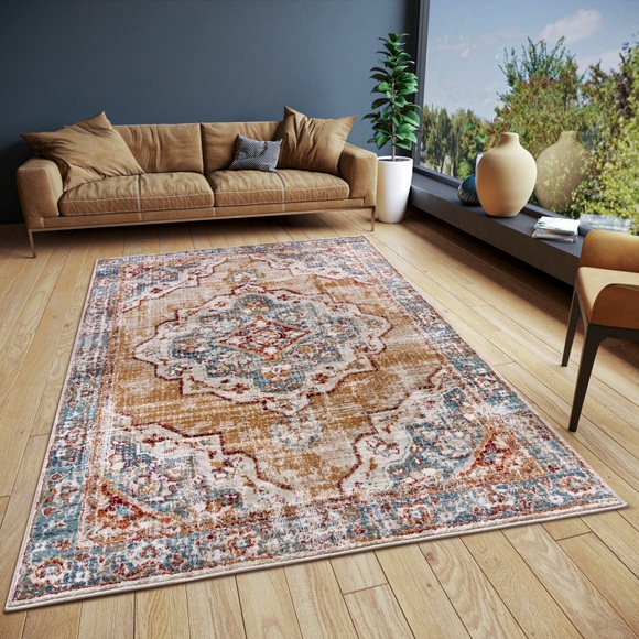 HANSE Home Teppich »Orient Teppich Strozzi«, rechteckig, strapazierfähig, robust, pflegeleicht, geeignet für Fussbodenheizung