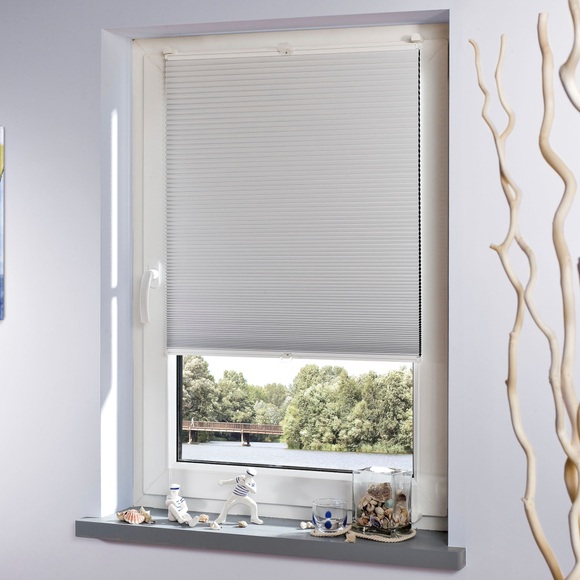 »Klemmfix-Thermo-Plissee«, Liedeco, Festmass, Lichtschutz, ohne Bohren