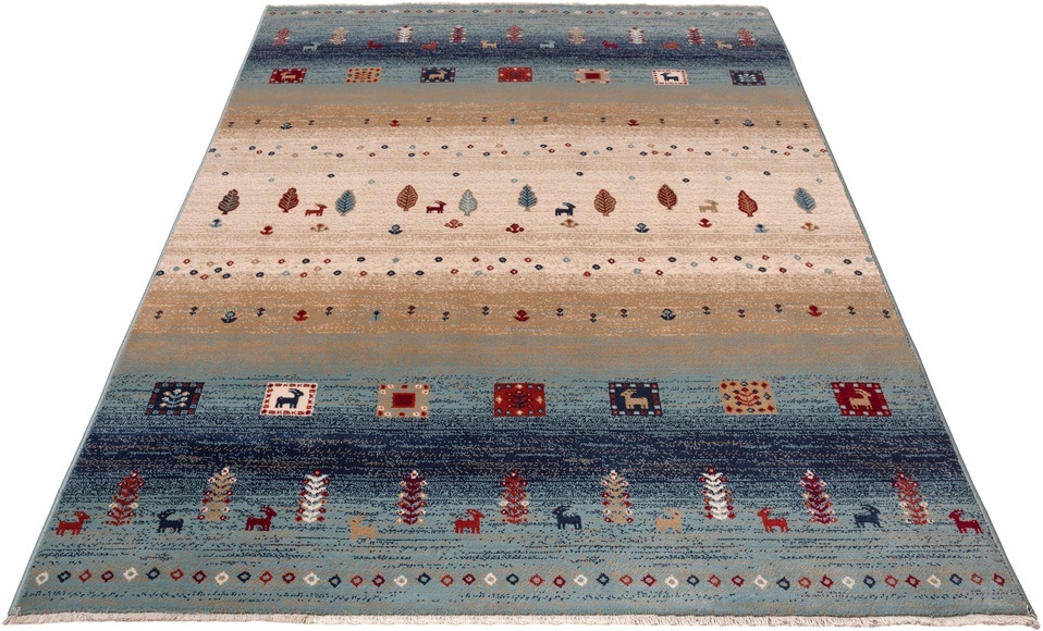 Home affaire Teppich »Mavie«, rechteckig, 10 mm Höhe, Berber-Optik, Wohnzimmer