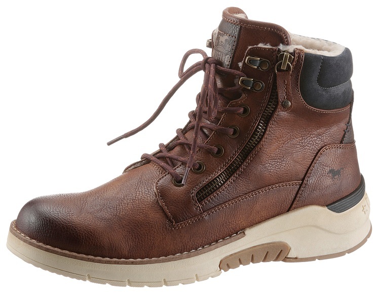 Mustang Shoes Schnürboots, mit gepolsterter Innensohle