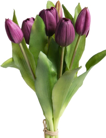 DELAVITA Kunstblume »Willa«, (Set, 7 St.), Tulpenbündel im 7er-Set