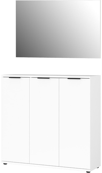 GERMANIA Garderoben-Set »Stanton«, (2 St.), Garderoben-Set bestehend aus 1 Schuhschrank und 1 Spiegel