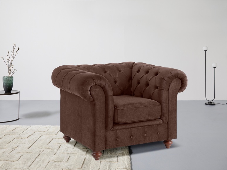 Premium collection by Home affaire Sessel »Chesterfield«, mit Knopfheftung, auch in Leder