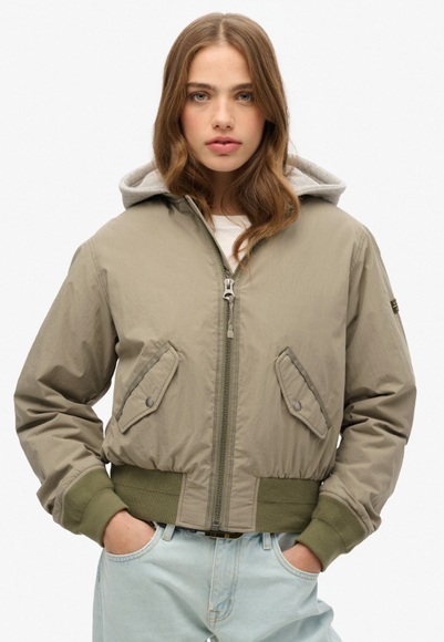 Superdry Bomberjacke »HOODED MA1 BOMBER JACKET«, mit Kapuze