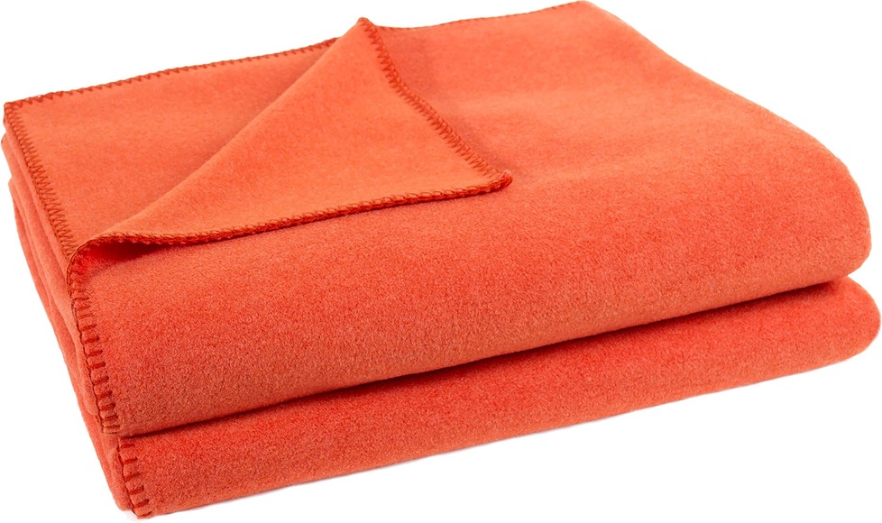 Fleece-Decke ca. 160x200cm Zoeppritz orange