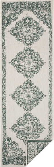 Bougari - Läufer Cofete - 80 x 250 cm - Grüne Creme