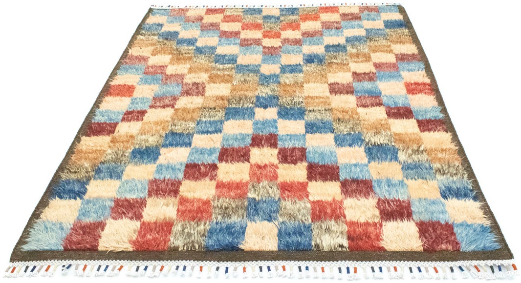 morgenland Wollteppich »Berber Teppich handgeknüpft mehrfarbig«, rechteckig, 18 mm Höhe, handgeknüpft