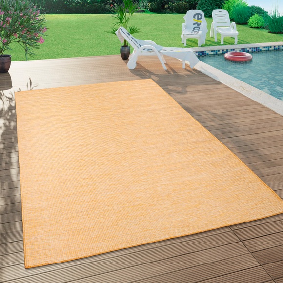 Paco Home Teppich »Sonset«, rechteckig, 5 mm Höhe, Flachgewebe, In- und Outddor geeignet, Wohnzimmer