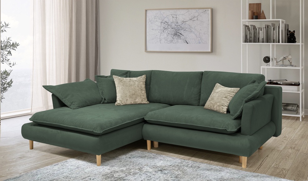COLLECTION AB Ecksofa »Mandela«, mit Bettfunktion und Bettkasten