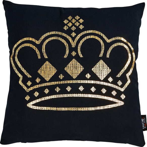done.® Dekokissen »Stone Crown«, (1 St.), mit Kronen-Applikation