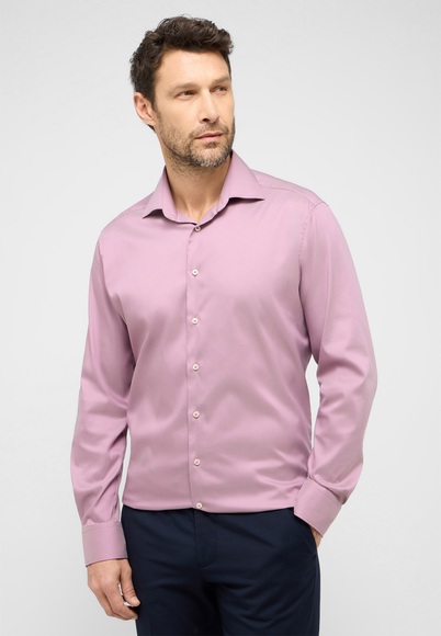 MODERN FIT Performance Shirt in rosenholz unifarben