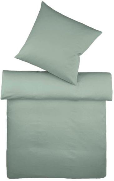 fleuresse Bettwäsche »Provence«, (3 tlg.), Bettwäsche in Halbleinen Qualität, unifarbene Bettwäsche