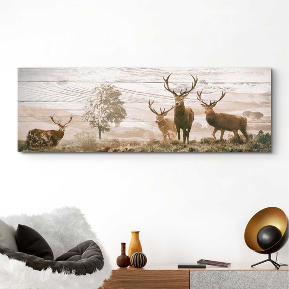Deco-Panel »Hirsche«, Tiermotiv