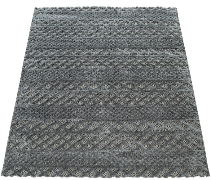 Paco Home Teppich »Demension 711«, rechteckig, 18 mm Höhe, Hoch-Tief Effekt, 3D-Optik, Wohnzimmer