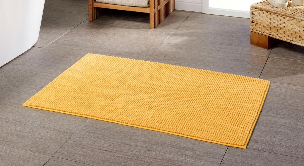 Badematte »Chenille«, Gözze, Höhe 15 mm, rutschhemmend beschichtet, fußbodenheizungsgeeignet