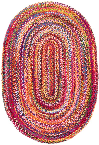 morgenland Wollteppich »Sisalteppich Teppich Indigo Stripy«, oval, 7 mm Höhe