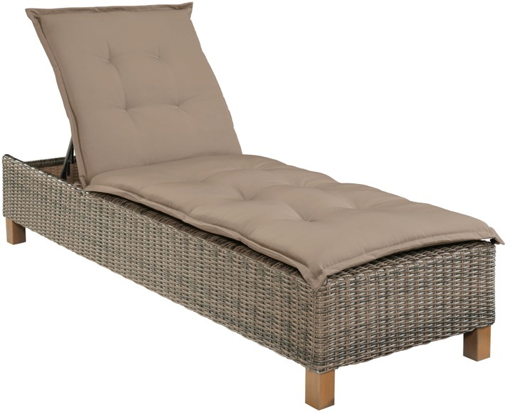 MERXX Gartenliege »Toskana«, Polyrattan/Akazie