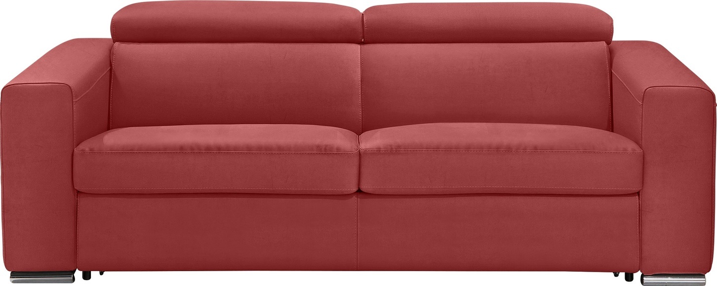 Egoitaliano Schlafsofa »Cabiria«, Sofa inkl. Schlaffunktion, Kopfteile verstellbar, mit Metallfüssen